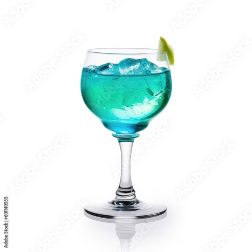 Aviation cocktail Isolated on White. Generative AI