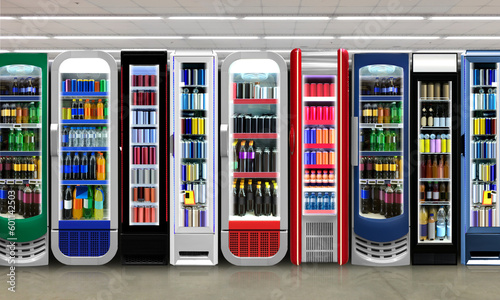 Slim Fridges Energy drink, Soda pop, Soft drinks in Supermarket