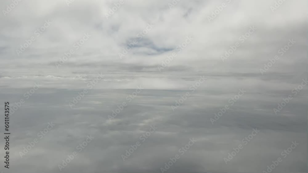 Very beautiful views from the airplane window. Lots of clouds Very beautiful views from the airplane window. Lots of clouds