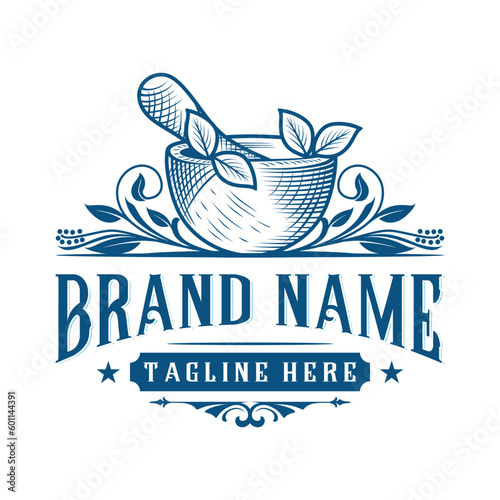 pharmacy vector logo design. for traditional medicine and pharmaceutical companies.