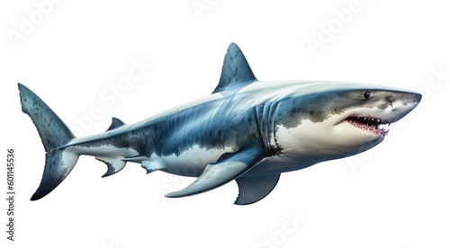 Photo of a Great Shark isolated on a white background © Tatiana