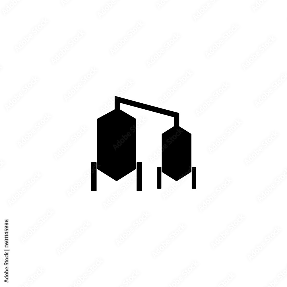 Silo icon isolated on white background. Silo icon isolated on white background.