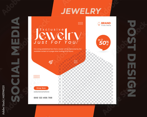 Jewelry Social Media Post Design photo