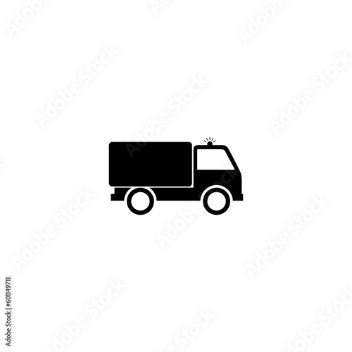  Small truck icon isolated on white background