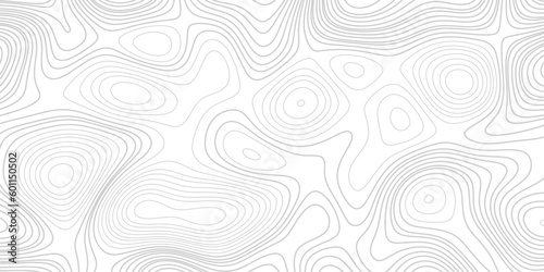 Abstract topographic contours map background, Topography and geography map grid abstract backdrop. The concept of conditional geographical pattern and topography. Wide size. Vector illustration. 
