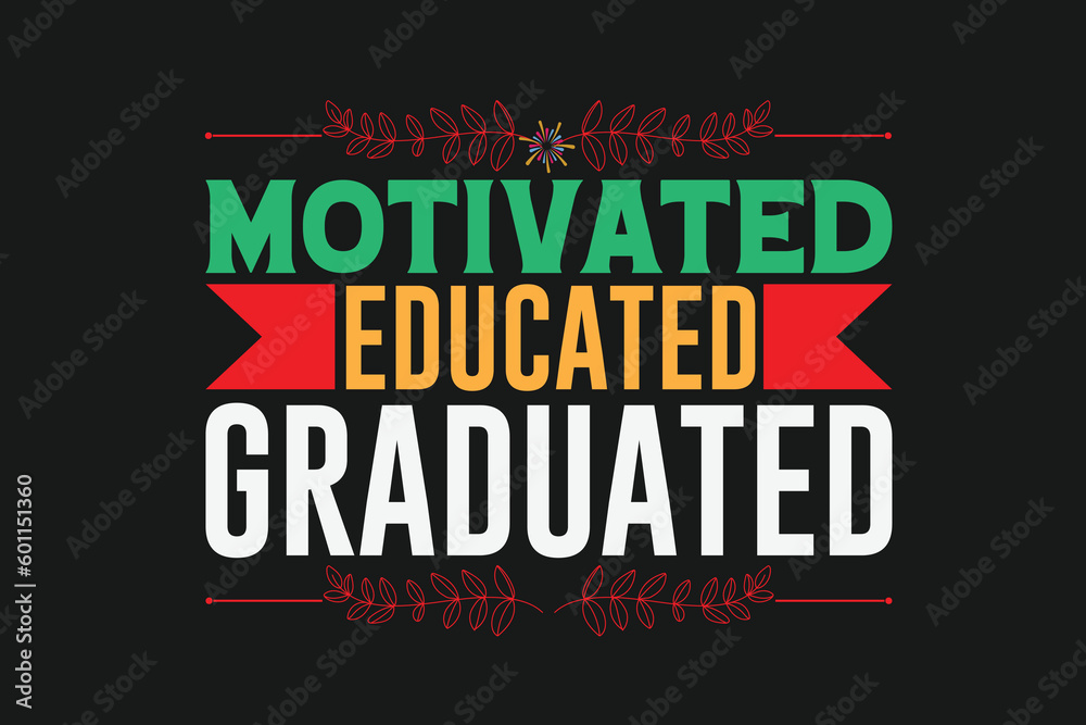 Fototapeta premium motivated educated graduated