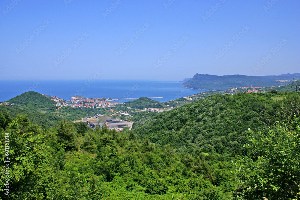 Fototapeta premium The town of Amasra, located in Bartin, Turkey, is a rich place in terms of both sea and cultural tourism.