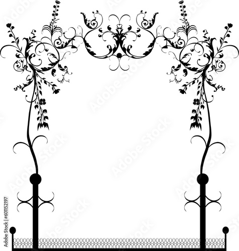 Vintage Vektor Ramen - Ornamente und florale Elemente