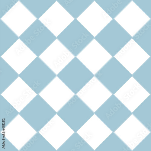 The geometric checker pattern with rhombus tiles. Seamless vector background. Simple lattice graphic design.