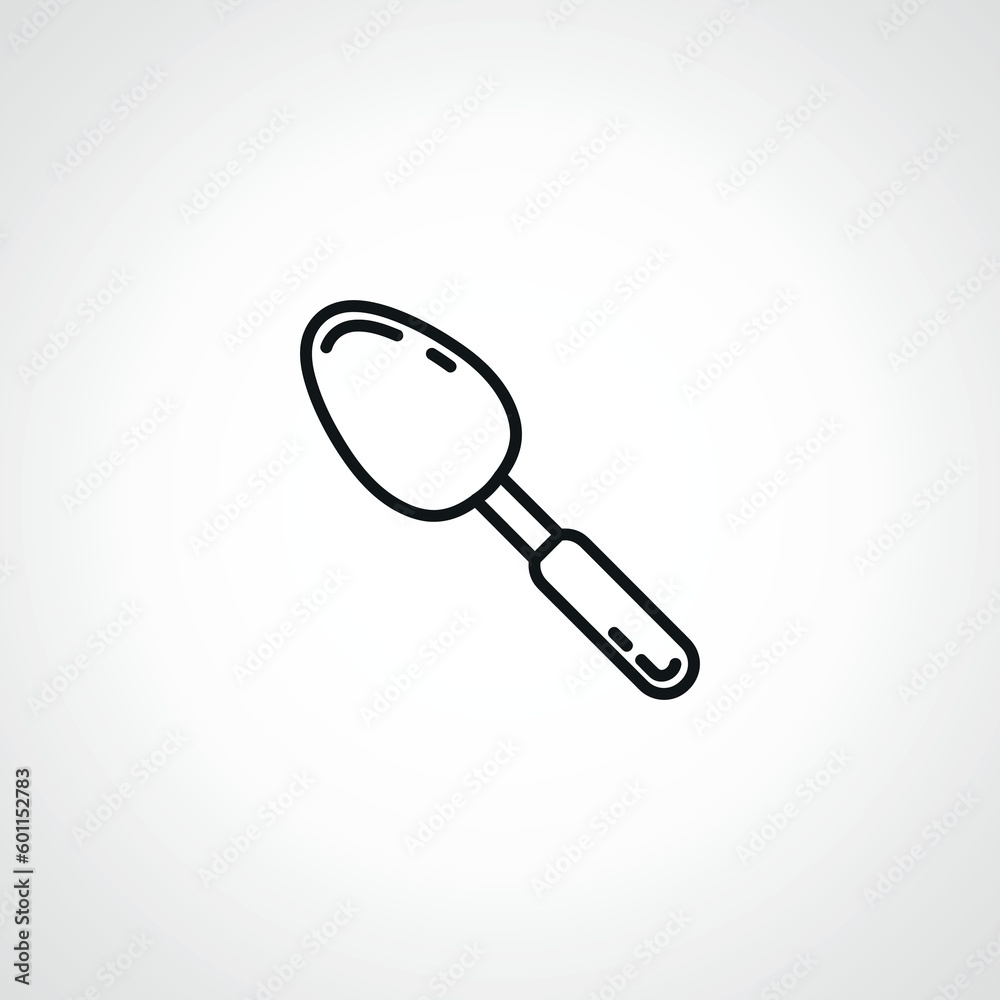 spoon icon, spoon linear icon spoon icon, spoon linear icon