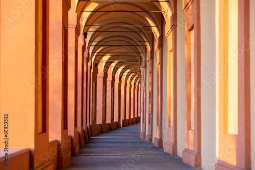 Bologna, Emilia Romagna, Italy: Portico di San Luca, the porch that connects the Sanctuary of the Madonna di San Luca to the city, a long (3.5 km) monumental roofed arcade consisting of 666 arches photo