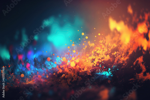 Celebration of Color, Colorful Confetti and Bokeh on a Carnival Background ,made with Generative AI