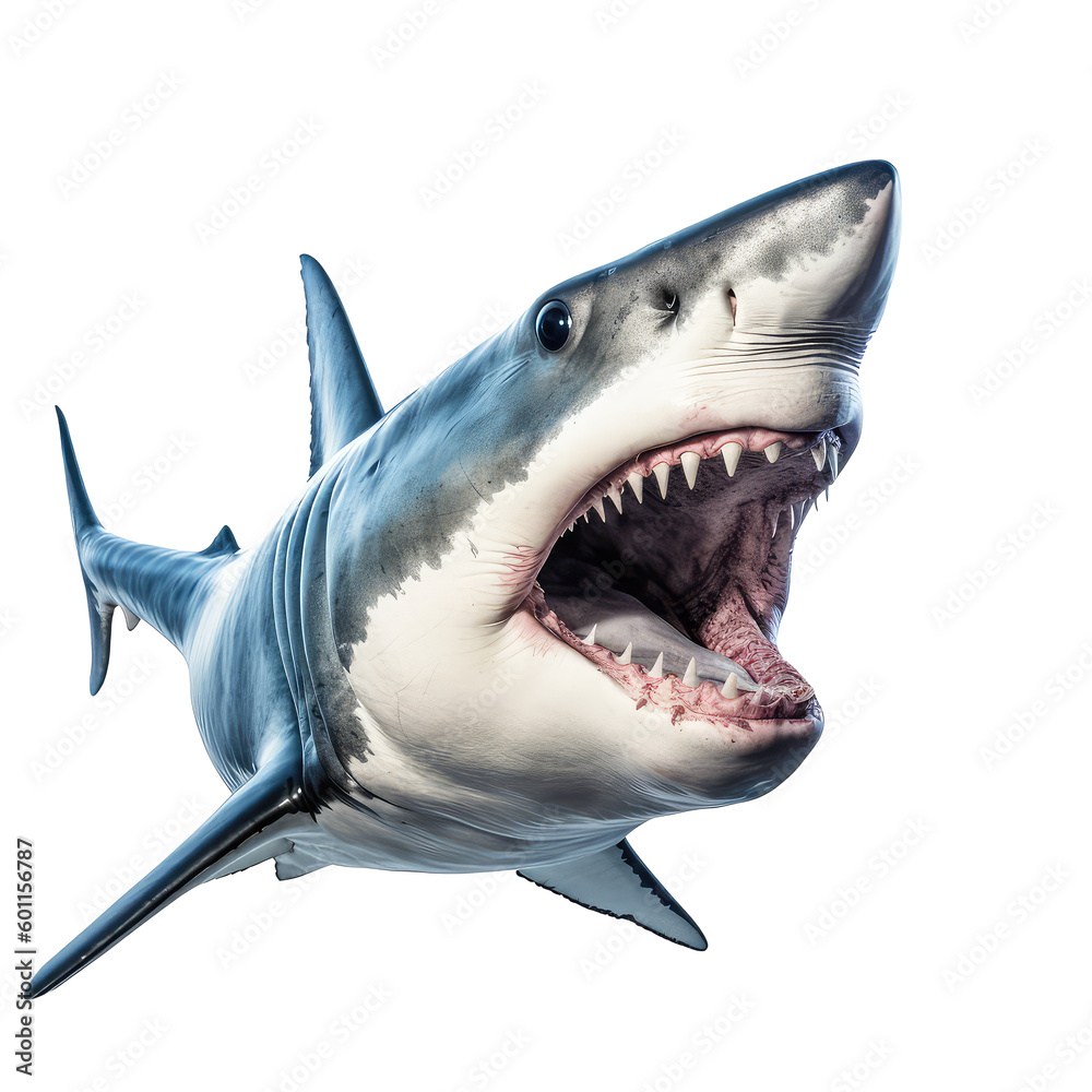 Fototapeta premium shark on a transparant background, PNG
