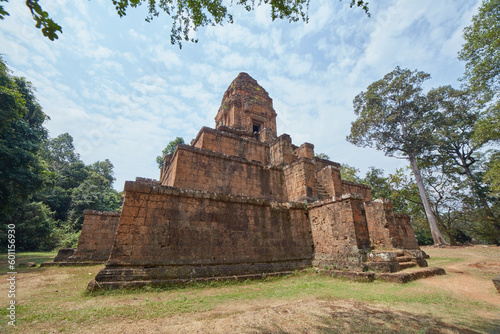 The Unique Baksei Chamkrong Pyramid Temple in Angkor  Cambodia  Outside of Siem Reap