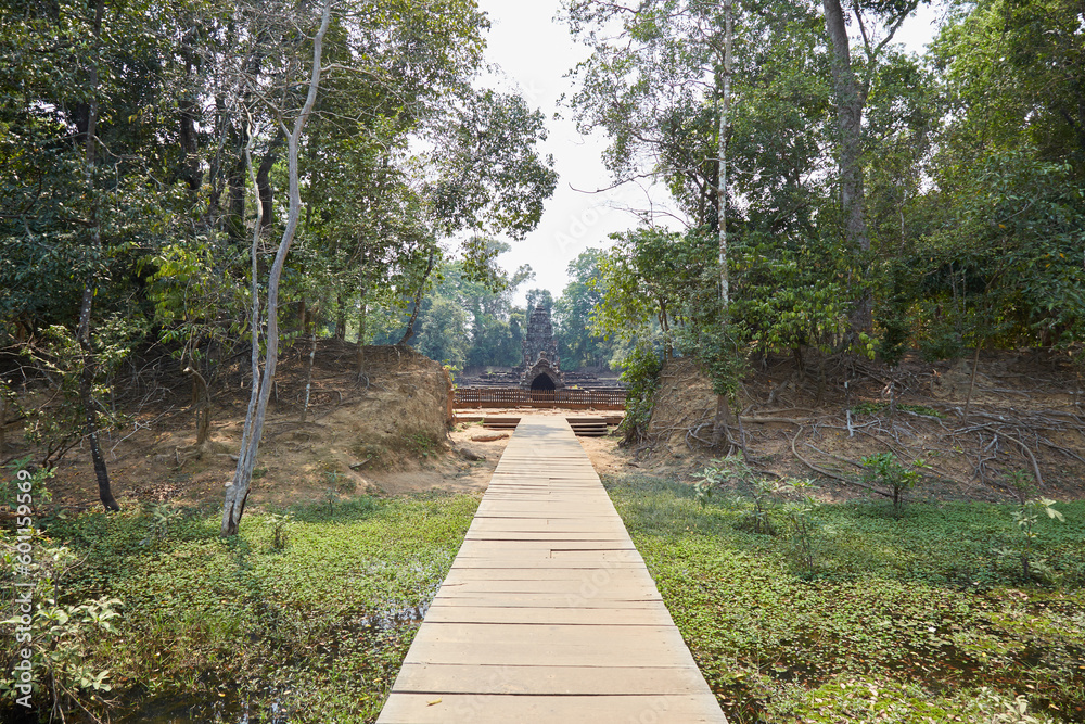 Neak Pean in Angkor, Cambodia, Built as Jayavarman VII as a Healing Temple Neak Pean in Angkor, Cambodia, Built as Jayavarman VII as a Healing Temple