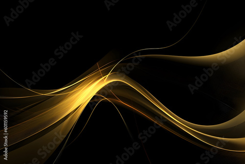 Abstract black and gold are light with white the gradient is the surface with templates metal texture soft lines tech diagonal background gold dark sleek clean modern.