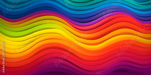 Colorful background in the colors of the rainbow. A symbol of the LGBT community. Generative AI 