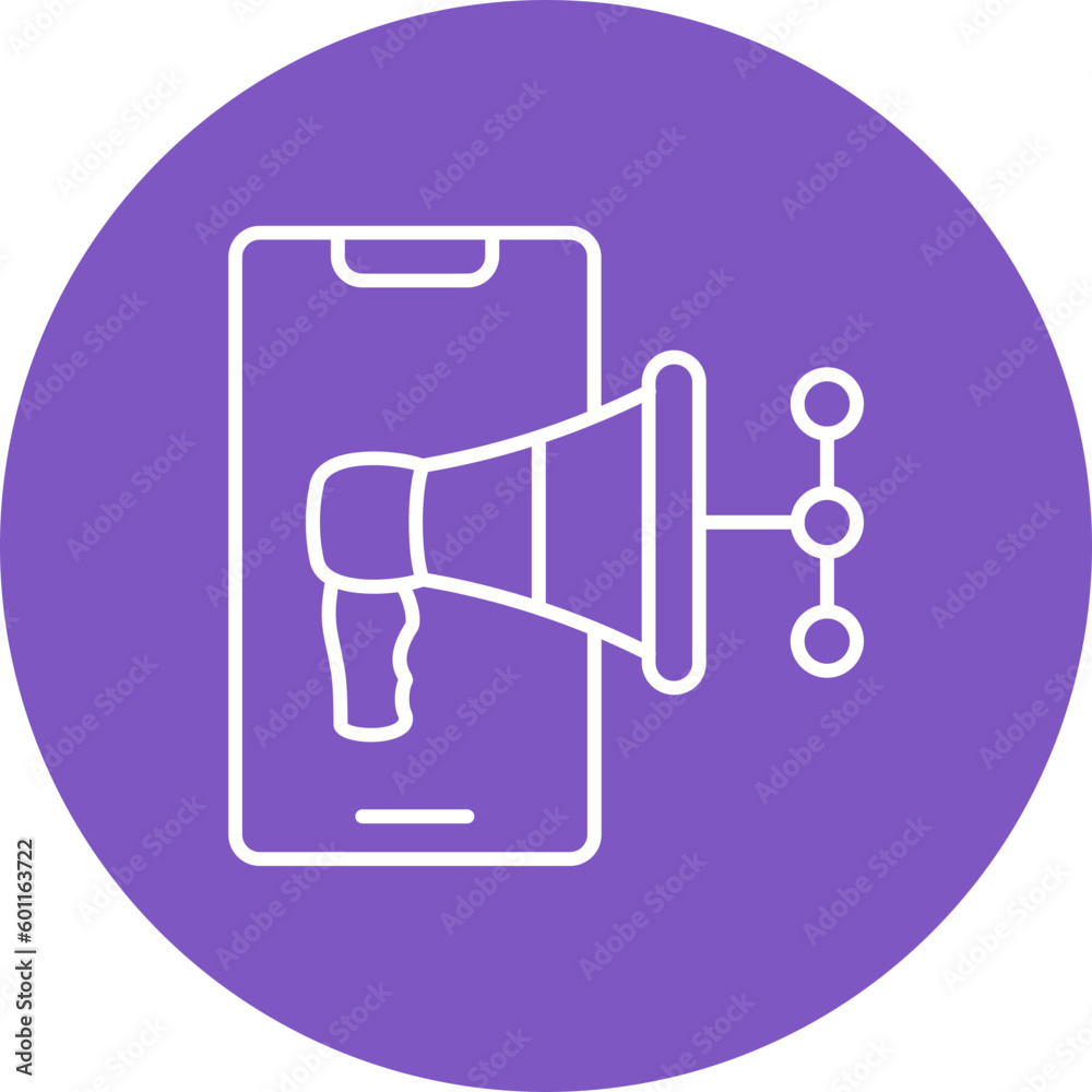 Mobile Marketing Icon Mobile Marketing Icon