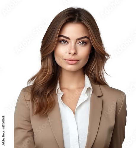 Business woman isolated. Illustration AI Generative.
