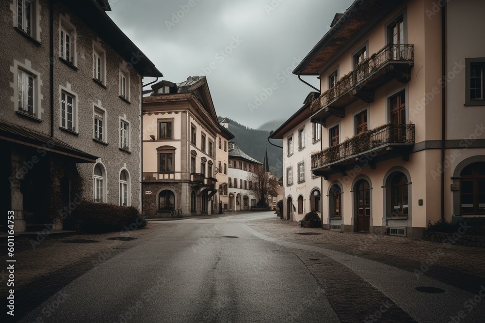 Fulpmes, an Austrian town in Tyrol. Generative AI