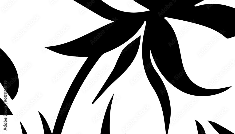 Black and White Rose Vector Illustration Black and White Rose Vector Illustration