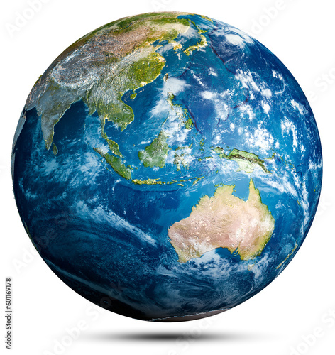 Earth globe world map