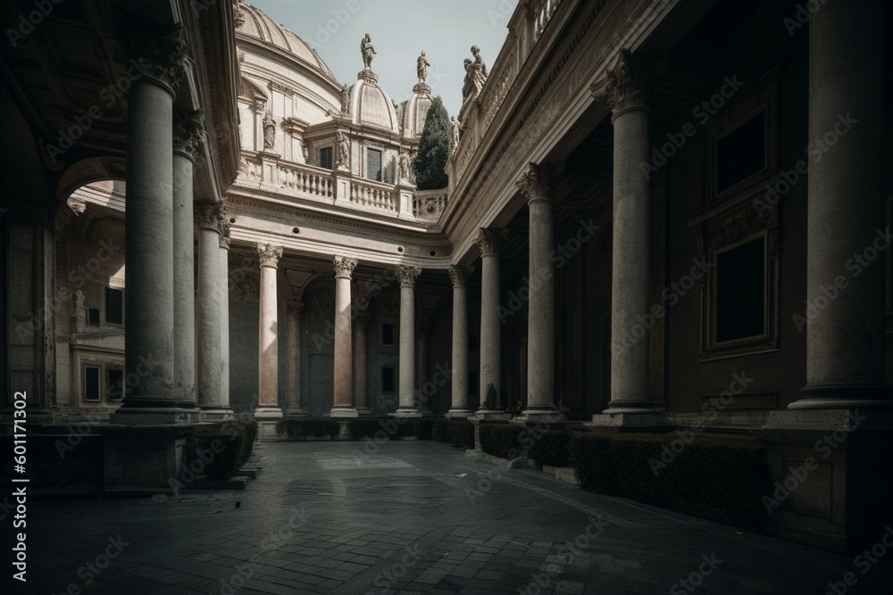 A massive church located in Vatican City, the spiritual center of Roman Catholicism. Generative AI