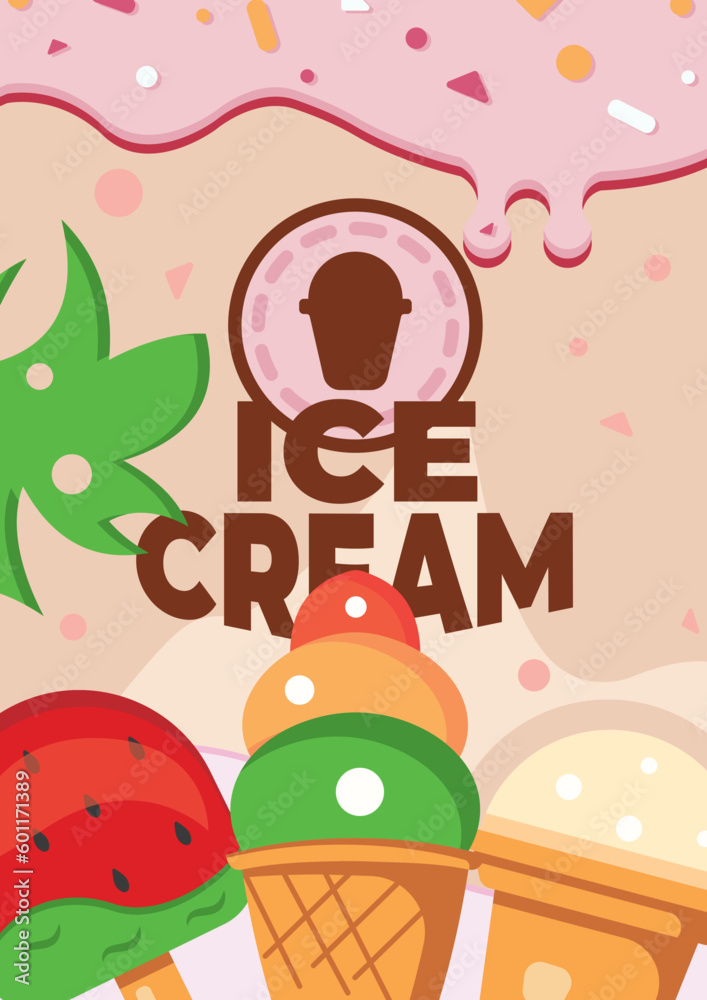 Ice Cream Poster Design