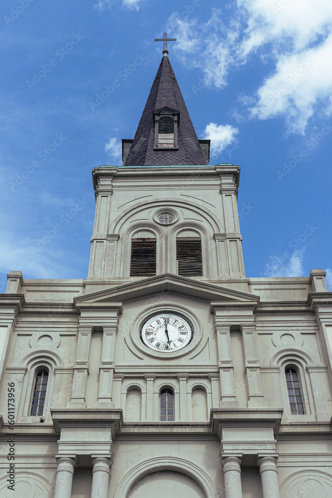 Church Tower on Jefferson Square, New Orleans