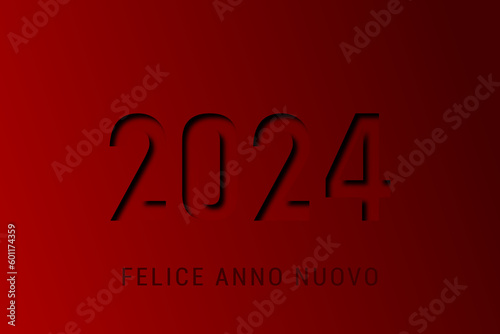 felice anno nuovo - buon anno 2024	