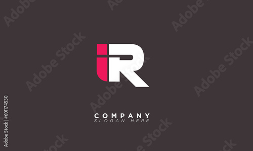 IR Alphabet letters Initials Monogram logo RI, I and R