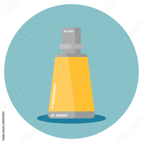 Flat design of a medical bottle for medicine and healthcare. Illustration for websites, landing pages, mobile applications, posters and banners. Trendy flat vector illustration