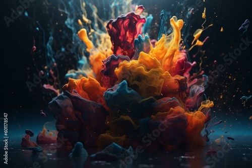 abstract art. Generative AI © Lennon
