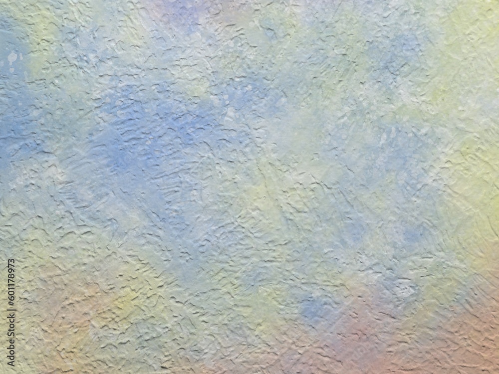 Aesthetic Pastel Abstract Gradient Background. Old Wall Texture. Light Soft Gradient. Paint Splash
