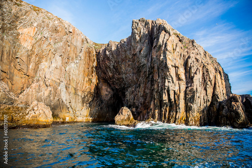 Fototapeta Naklejka Na Ścianę i Meble -  Rocky sea cliff and ocean