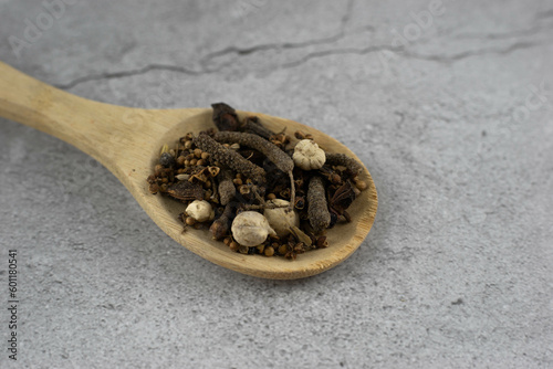 seeds in wooden spoon