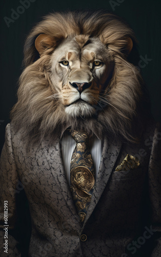 Lion Businessman