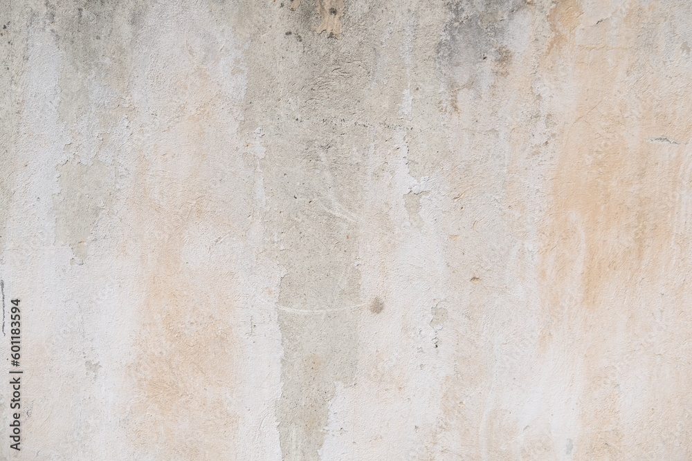 Concrete wall texture with cracks and scratches. Yellow and grey graphic materials	