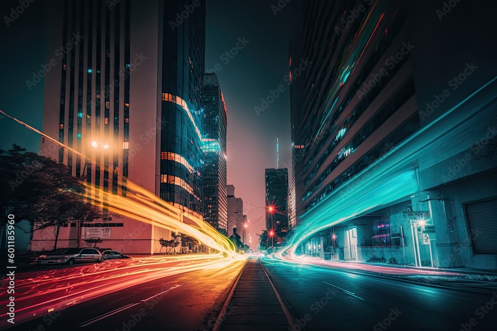 Fototapeta premium City in virtual reality