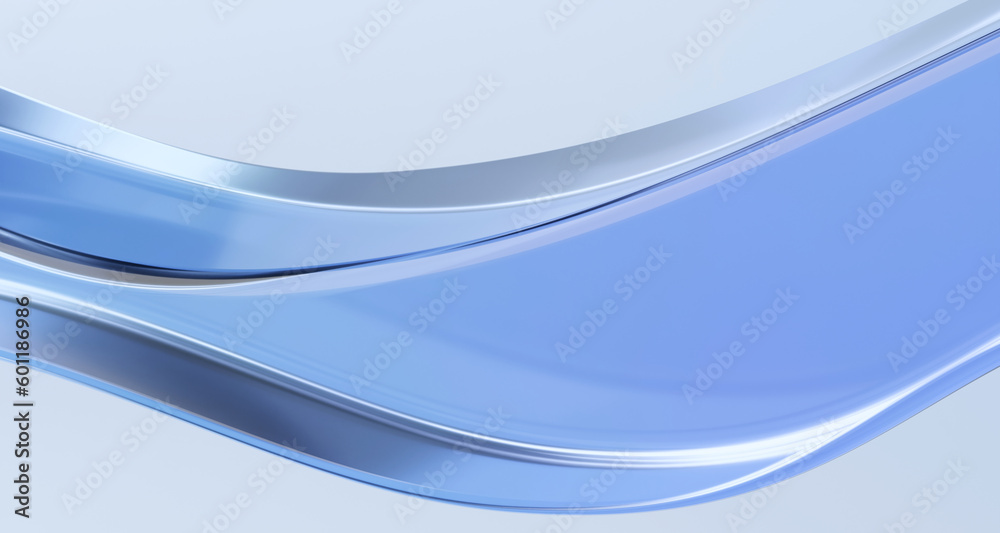 Naklejka premium Luxury business background with blue waves.