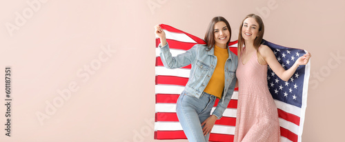Happy young women with nati...