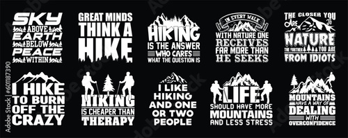 Hiking T shirt Design Bundle, Quotes about Hiking, Hiking T shirt, Hiking, Camping, Adventure, outdoor typography T shirt design Collection