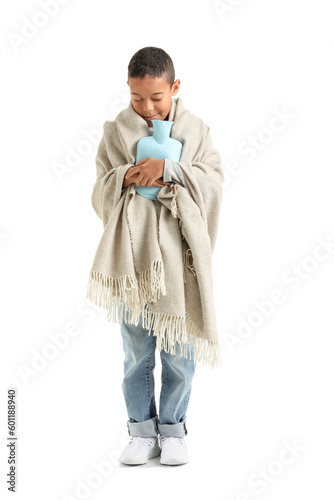 Ill African-American boy wi...