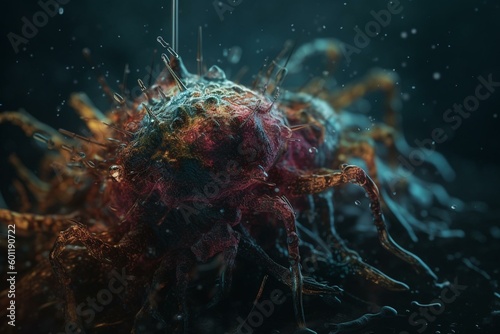 Altered virus with unknown properties. Generative AI
