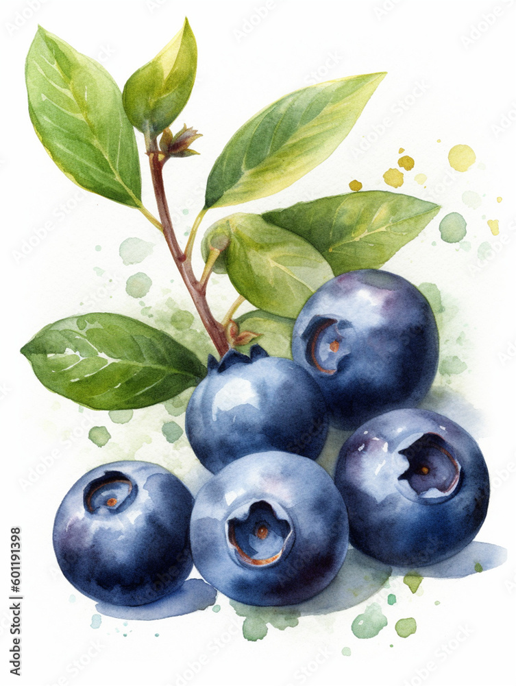 Watercolour Collection { No2 } Homegrown Blueberry Products Made at Eco Sustainable Farm: Pancakes, Ice Lolly, Macaroon, Cupcake, Ice Cream, Circle Wreath & Seamless Blueberry Background Pattern. AI Watercolour Collection { No2 } Homegrown Blueberry Products Made at Eco Sustainable Farm: Pancakes, Ice Lolly, Macaroon, Cupcake, Ice Cream, Circle Wreath & Seamless Blueberry Background Pattern. AI