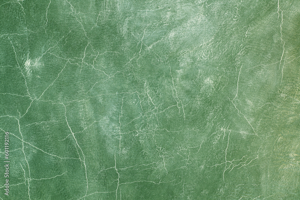 Obraz premium Beautiful green background with leather texture