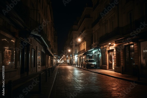 Nighttime curfew in major French cities due to COVID-19 - Restrictions on movement between 9pm and 6am. Generative AI