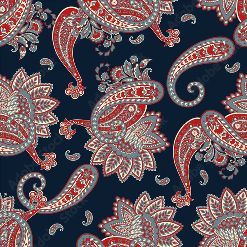 Paisley seamless pattern. Vector ethnic ornament