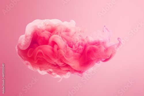 Pink watercolor speech bubble. Generative AI