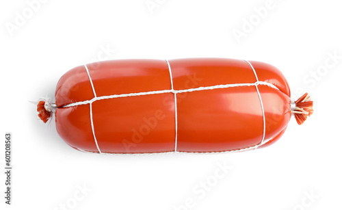 Whole bologna sausage in re...